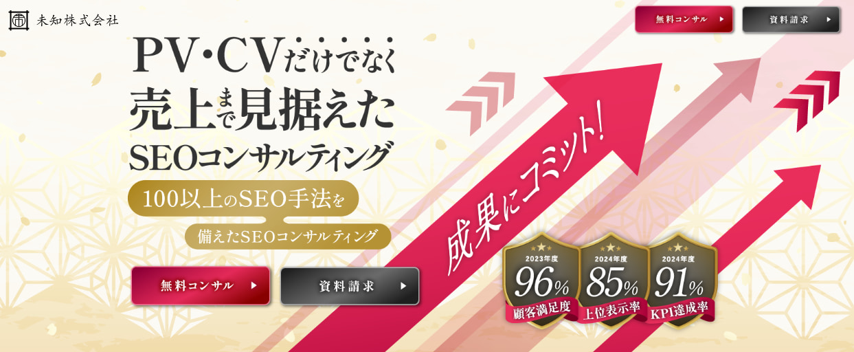 おすすめのSEOコンサルティング会社：未知株式会社